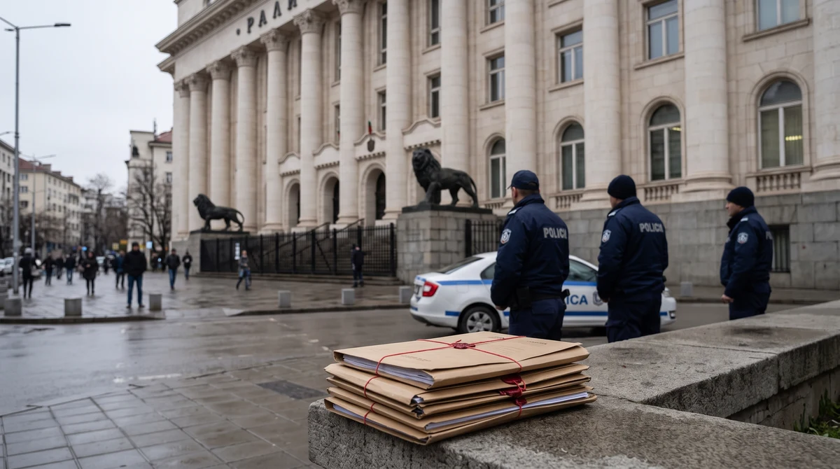 Съдебна сграда и документи по наказателно дело в Пловдив